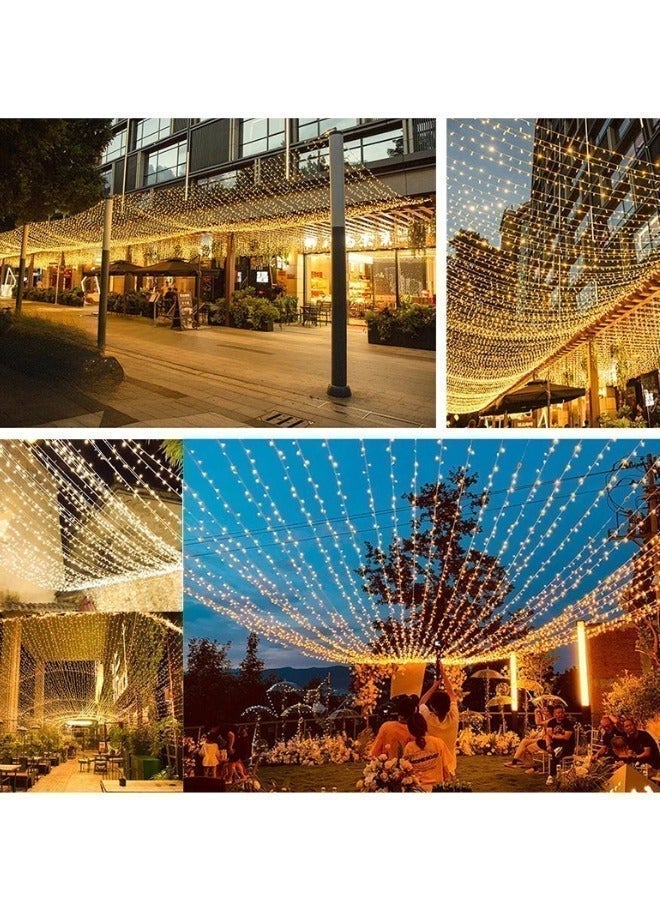 Led 100m LED String Lights (Two pieces x 50 meters) with plug extendable (600 LEDs) - Decorative Lighting for Ramadan, Eid, Christmas & Special Events - Image 4